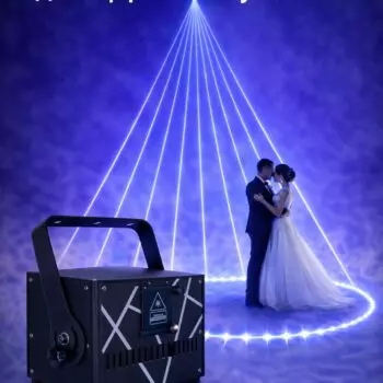 Лазер 15W RGB с управлением DMX / ILDA / Bluetooth для эффекта золушки
